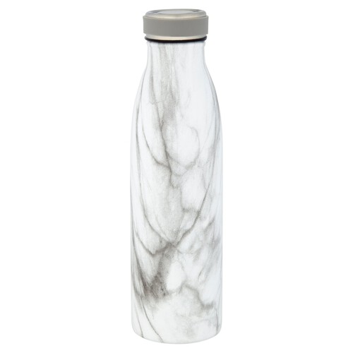 Morrisons White Marble Vacuum Bottle 500Ml