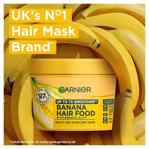  Garnier Ultimate Blends Hair Food Banana 3 In 1 Dry Hair Mask