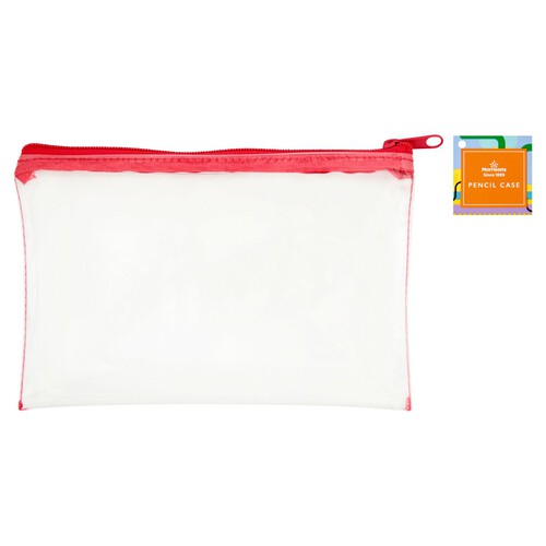 Morrisons Pencil Case Clear