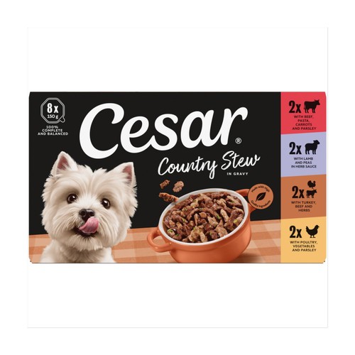 Cesar Country Stew Adult Wet Dog Food Trays Special Selection