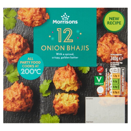 Morrisons 12 Onion Bhajis 