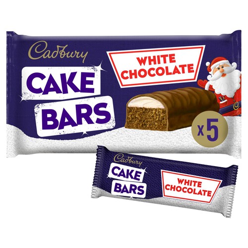 Cadbury Festive White Chocolate Cake Bars