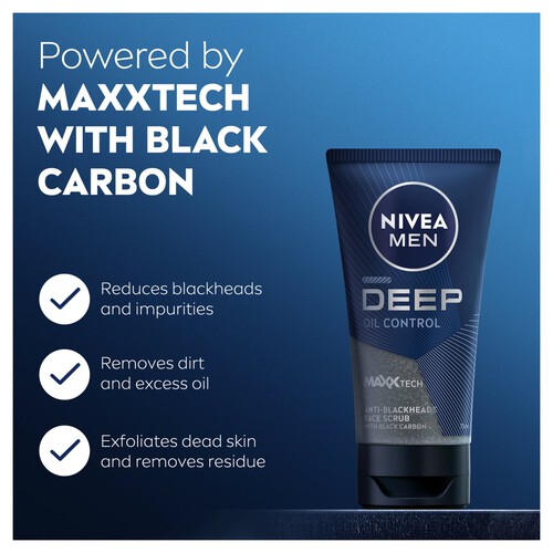 NIVEA MEN Deep Black Carbon Face Scrub