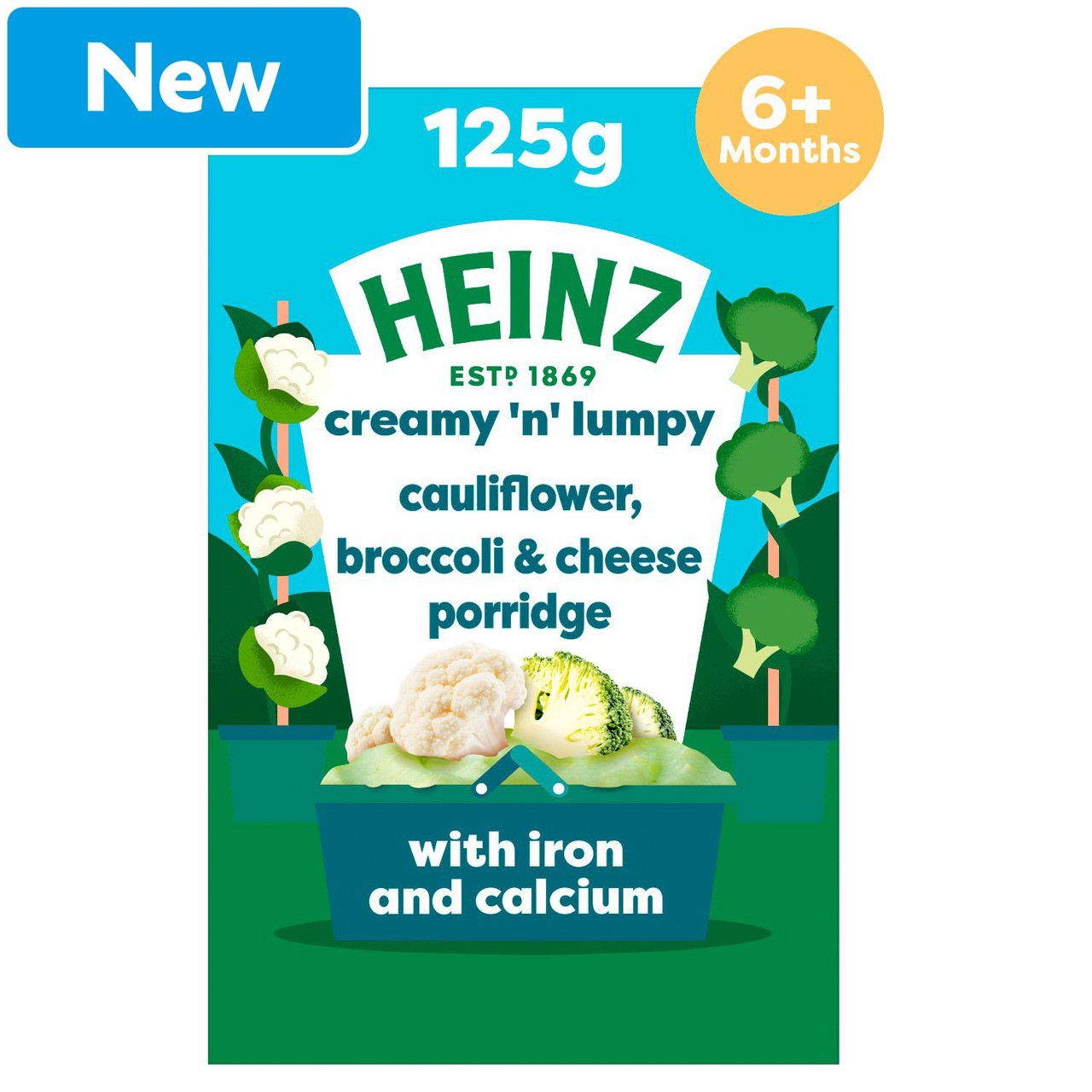 Heinz Cauliflower Broccoli & Cheese Multigrain Porridge 6+ Months 125g