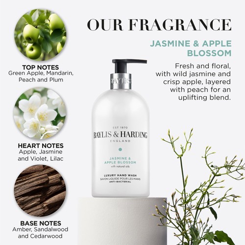 Baylis & Harding Antibacterial Hand Wash Jasmine & Apple Blossom
