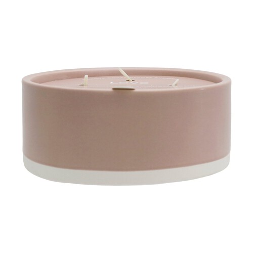 Nutmeg Home Love Large Multi Wick Ceramic Candle