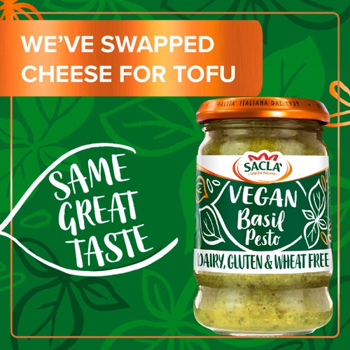 Sacla Vegan Basil Pesto 190g