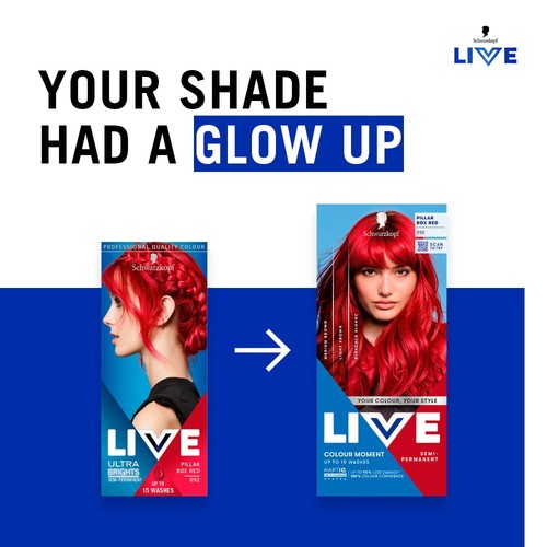 LIVE Colour Moment Semi-Permanent Hair Dye 092 Pillar Box Red