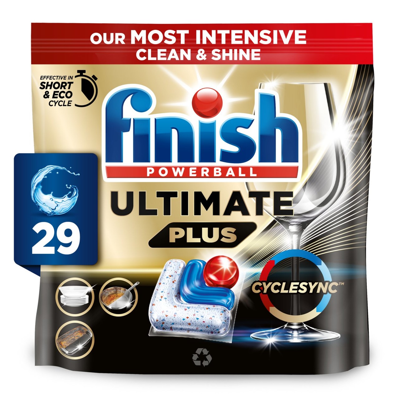 Finish Ultimate Plus Dishwashing Tablets Regular