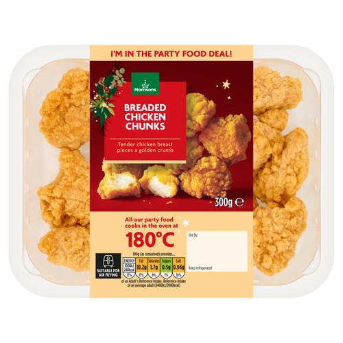 Morrisons Christmas Breaded Chicken Chunks 300g
