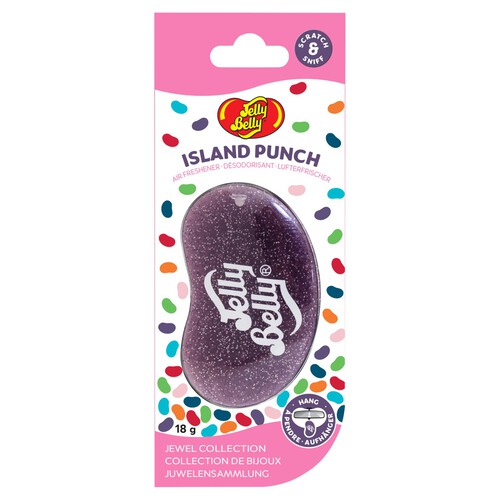 Jelly Belly Island Punch Jewel 3D Gel Car Air Freshener