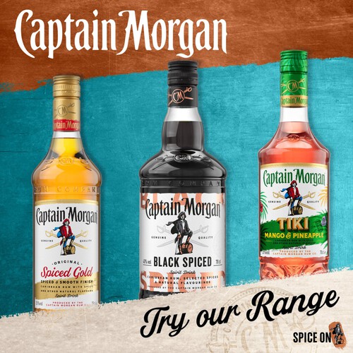 Captain Morgan Tiki Mango & Pineapple Rum Based Spirit  