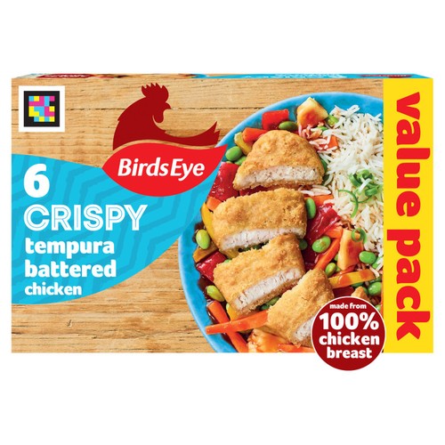 Birds Eye 6 Crispy Tempura Battered Chicken Breast Steaks 510g