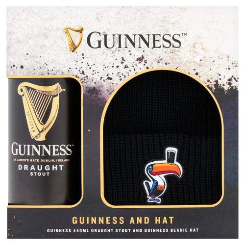 Guinness 440ml Can & Hat Set
