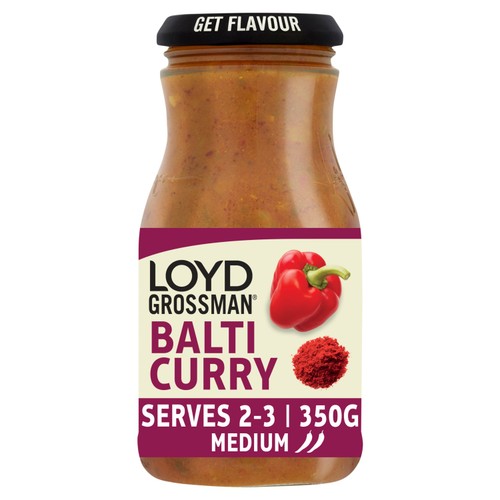 Loyd Grossman Indian Balti Curry Cooking Sauce Jar 350g