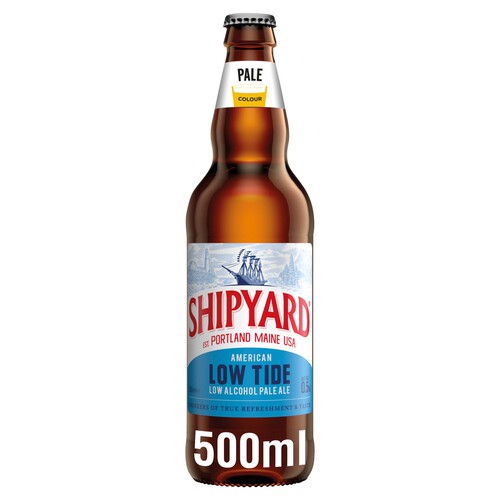 Shipyard Low Tide Alcohol Free American Pale Ale Bottle