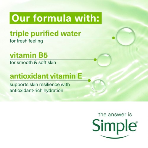 Simple Micellar Cleansing Wipes 20 Wipes