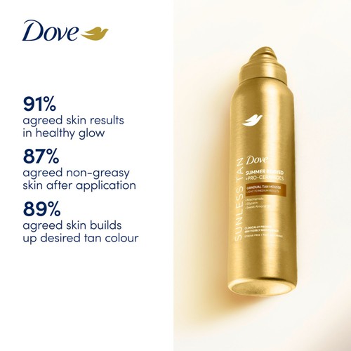 Dove Gradual Self Tan Body Mousse Fair To Medium 150ml