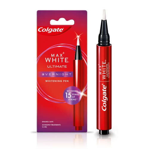 Colgate Max White Overnight Teeth Whitening Pen 35 Nightly Treatments