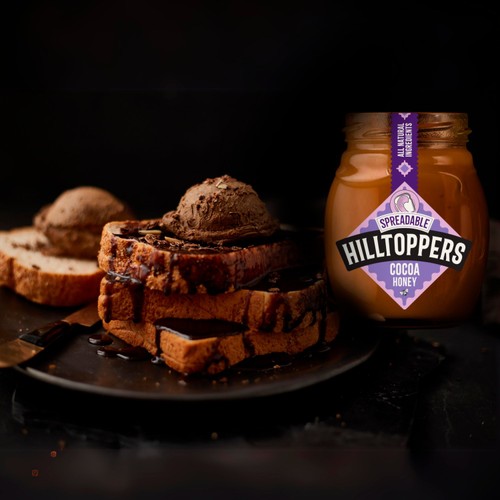 Hilltoppers Spreadable Cocoa Honey 225g