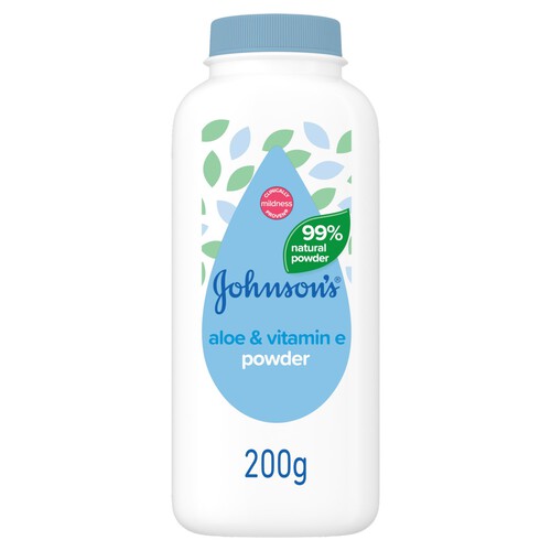 Johnsons Baby Aloe & Vitamin E Natural Powder