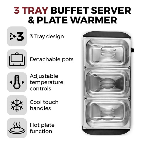 Tower Buffet Server & Plate Warmer