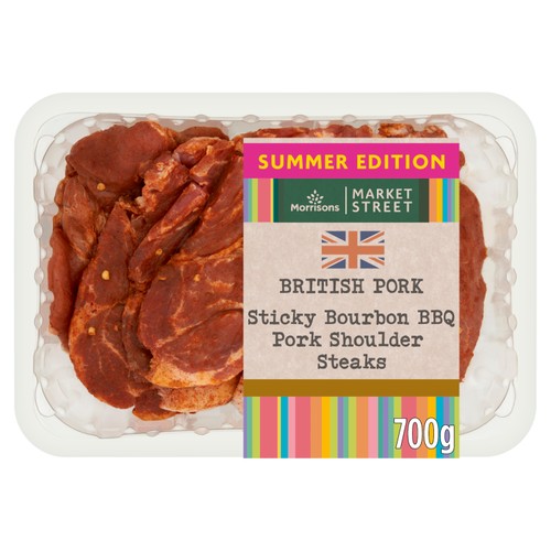 Morrisons bourbon pork shoulder steaks