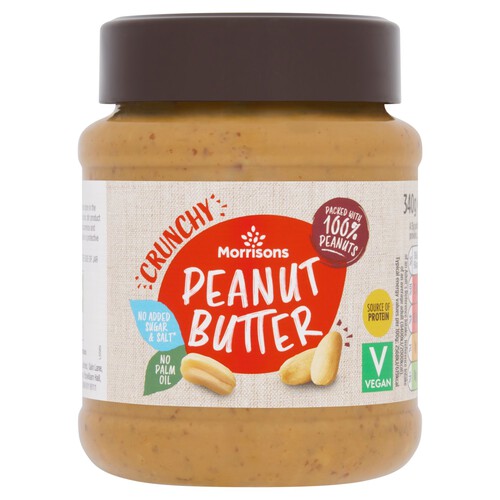 Morrisons 100% Crunchy Peanut Butter