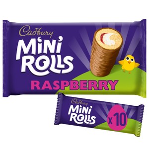 Cadbury Mini Rolls Raspberry Family Size | Morrisons