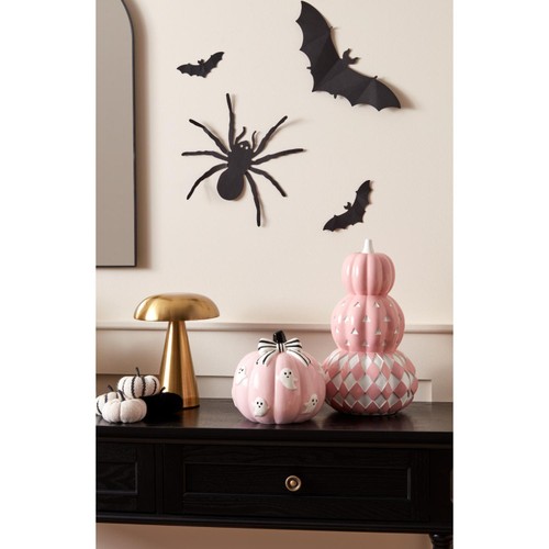 Morrisons Halloween Pink Pumpkin Stack