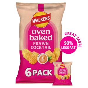Walkers Oven Baked Prawn Cocktail Multipack Snacks