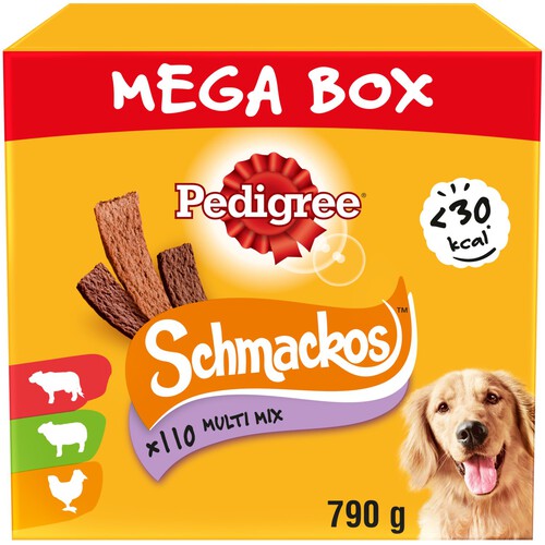 Pedigree Schmackos Adult Dog Treats Meaty Multi Mix 110 Sticks 