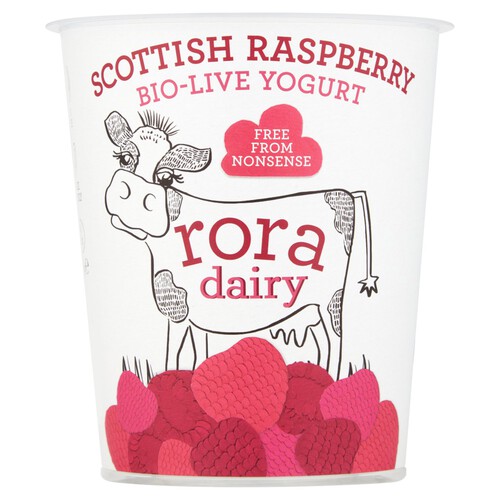 Rora Dairy Scottish Raspberry Bio-Live Yogurt