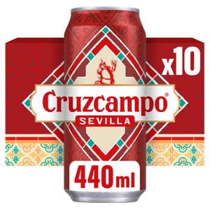 Cruzcampo Sevilla Lager Beer Cans 10 x 440ml product image