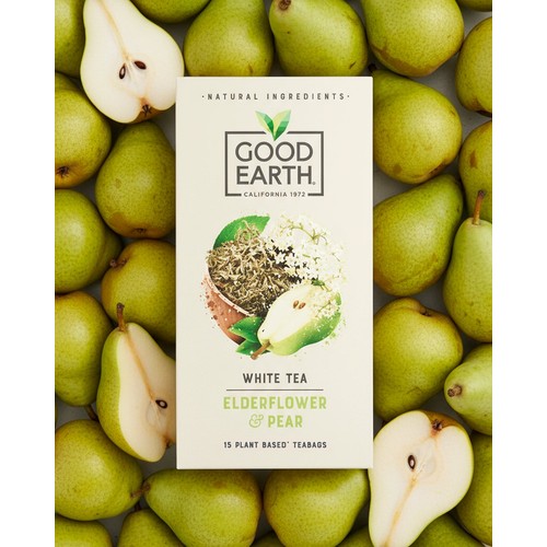 Good Earth Herbal Tea White Tea Elderflower And Pear 15 TeaBags
