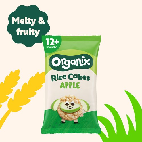 Organix Apple Rice Cake Clouds Multipack 4X18G
