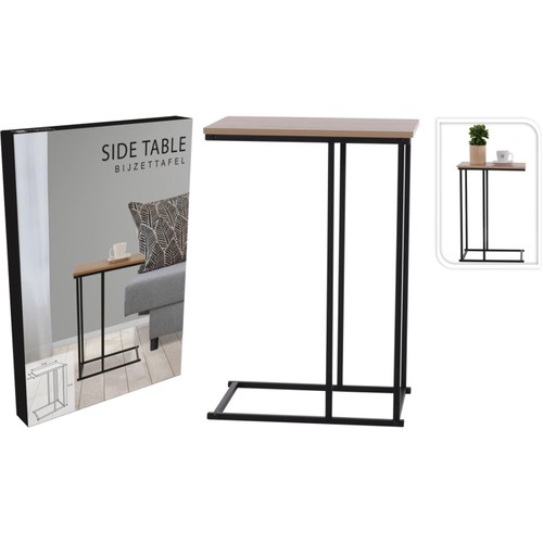 Koopman Side Table Metal With MDFTop