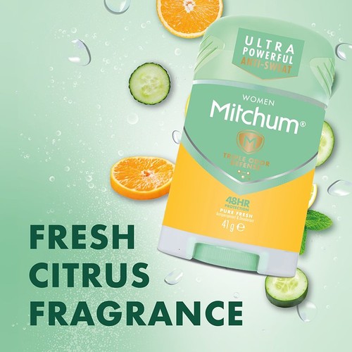 Mitchum 48hr Pure Fresh Deodorant Stick   41g