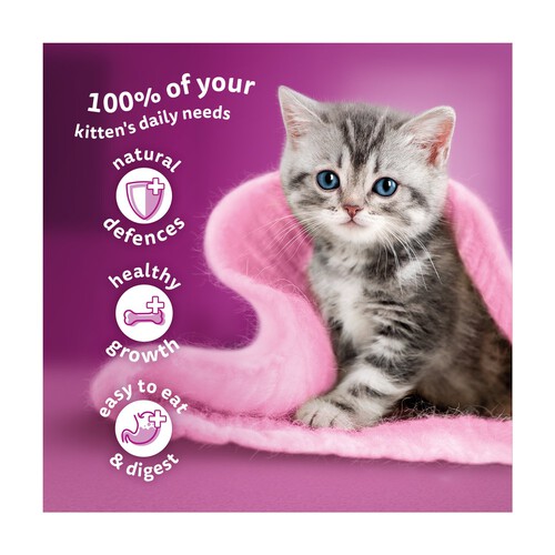 Whiskas Kitten Mixed Menu Wet Cat Food Pouches in Jelly