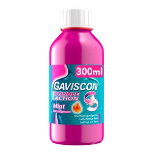 Gaviscon Double Action Heartburn & Indigestion Liquid Mint Flavour