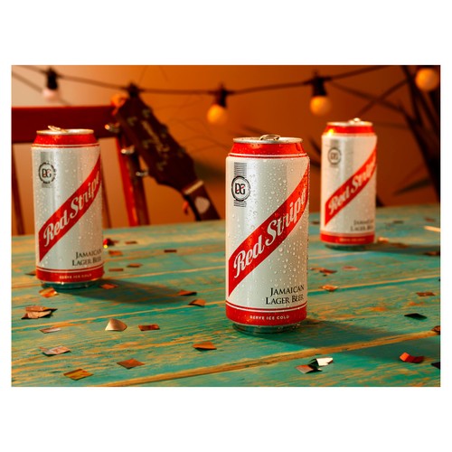 Red Stripe Jamaica Lager Beer Can 4.7% ABV 4x440ml