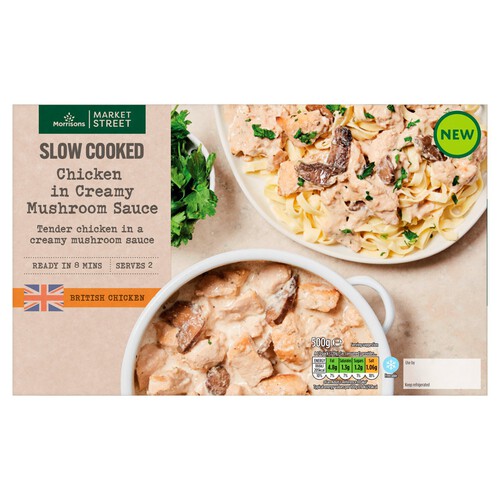 Morrisons Slow Cooked Chicken In Creamy Mushroom Sauce 