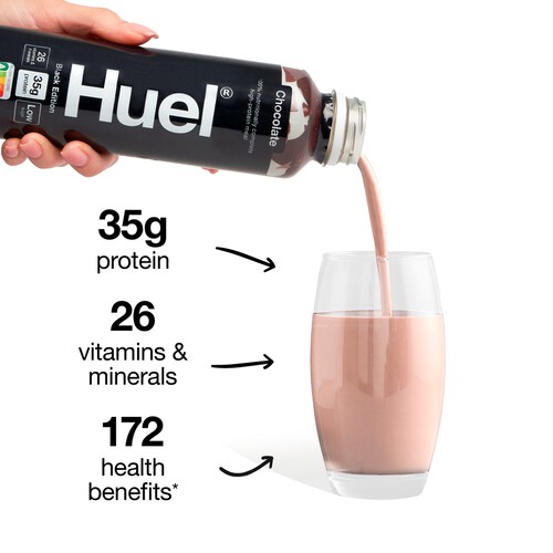 Huel Black Edition Chocolate Ready-To-Drink Complete Meal 