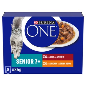Purina One Senior 7+ Mini Fillets Chicken And Beef Wet Cat Food