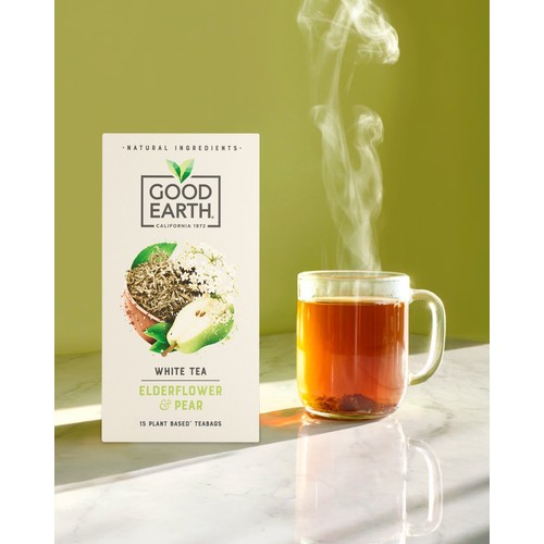 Good Earth Herbal Tea White Tea Elderflower And Pear 15 TeaBags