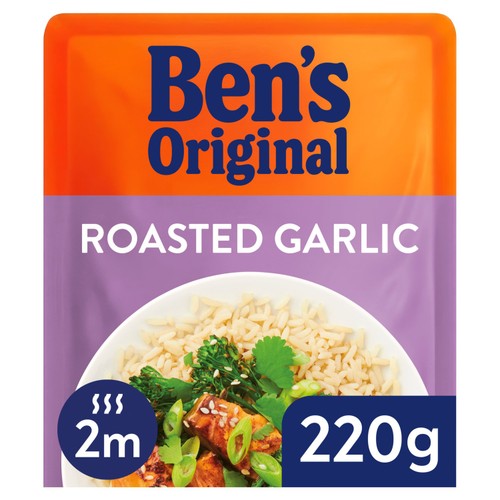 Bens Original Roasted Garlic Microwave Rice 