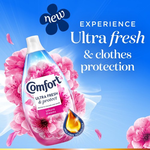 Comfort Ultra Fresh & Protect Sakura Dreams Fabric Conditioner 58 Washes