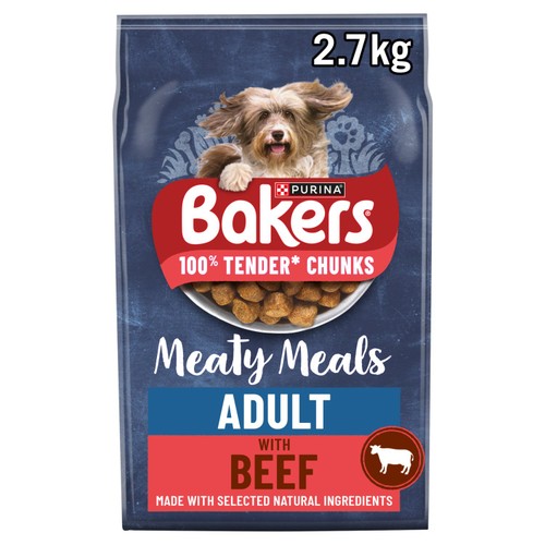 Bakers Meaty Meals Adult Complete Dog Food Beef