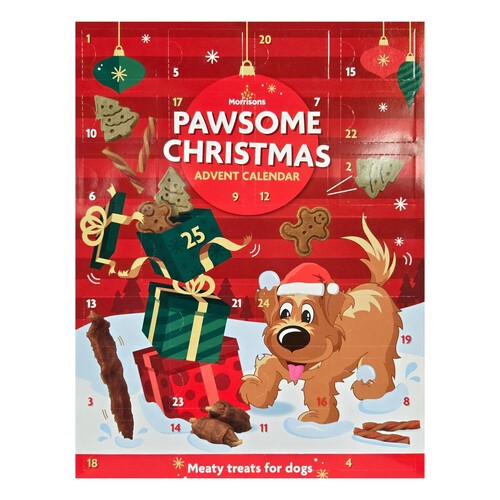 Morrisons Pawsome Christmas Meaty Dog Treat Advent Calendar