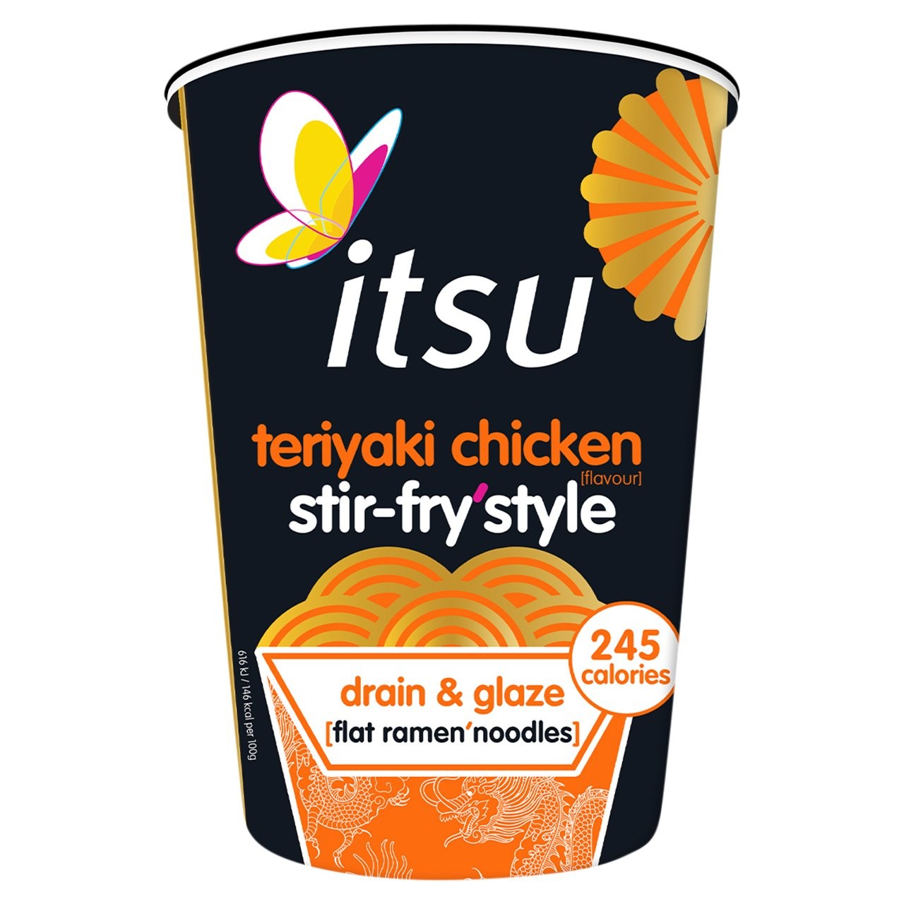 Itsu Teriyaki Chicken Flavour Stir Fry Style Noodles